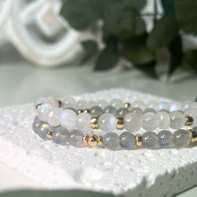 Load image into Gallery viewer, AAA Moonstone Round Stretch Bracelet (6mm)- Customised
